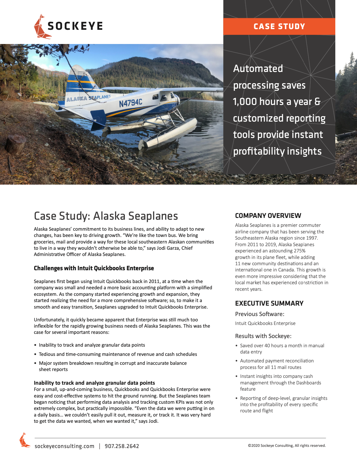 Alaskan Seaplanes Case Study PDF