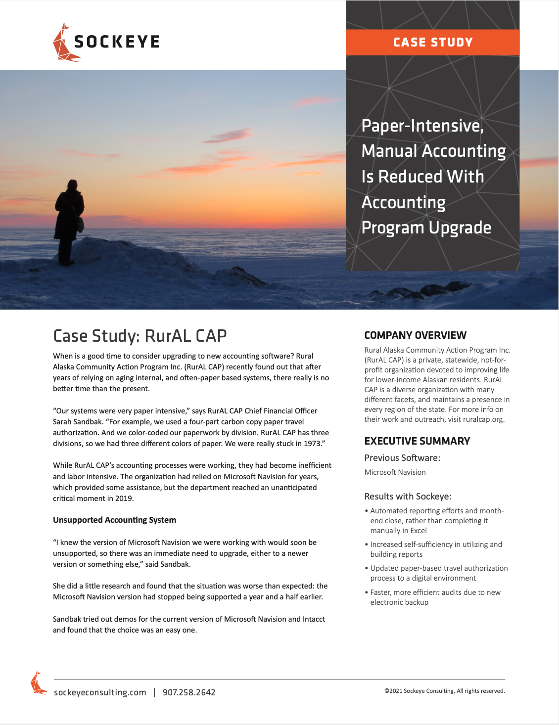 Sage Intacct Case Study RurAL CAP